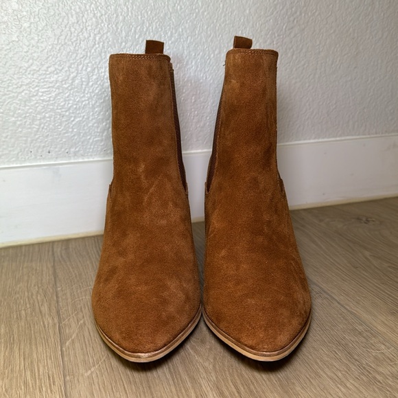 Steve Madden women’s brown suede pointed ankle boots size 9.5 - Picture 3 of 7